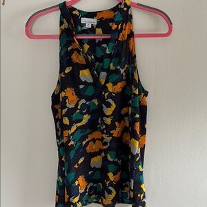 Allison Joy Gold and Orange Sleeveless Tank Top